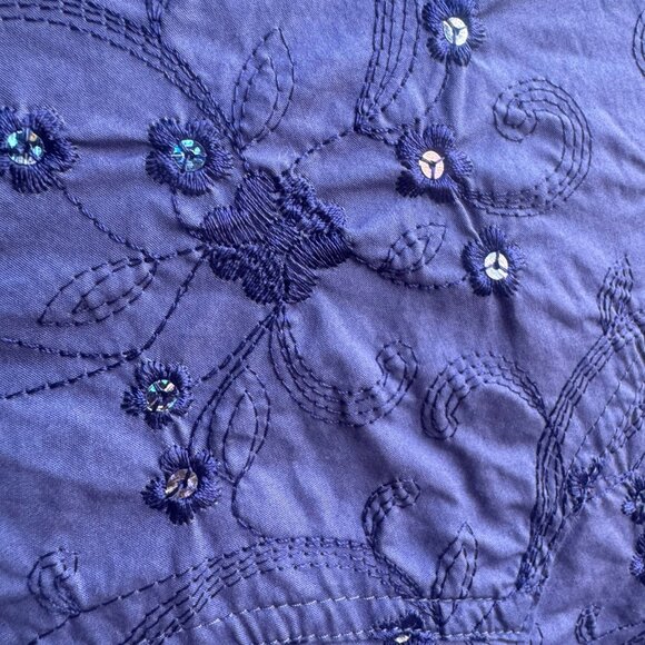 Ariat Long Sleeve Snap Button Front Embroidery Floral Shirt Women's Size L - Picture 9 of 10